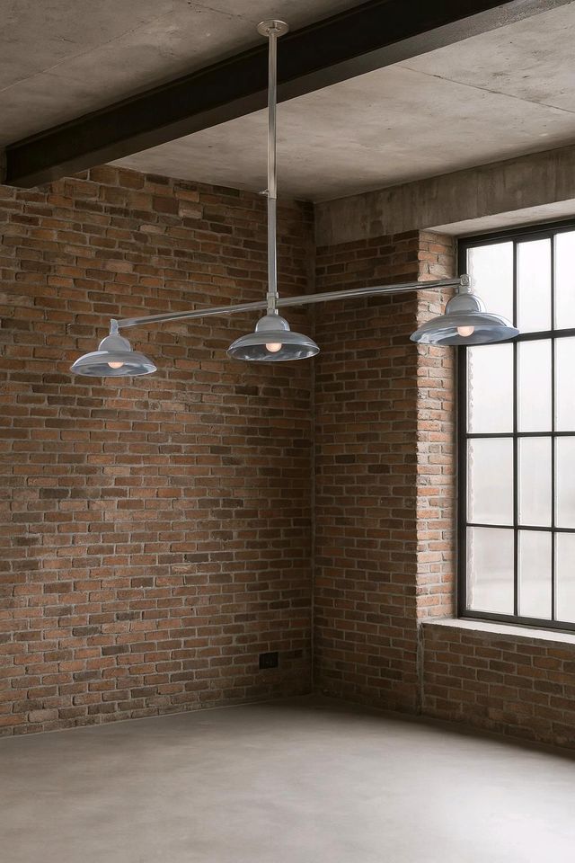 Hängelampe Truident Industrialstil Messing Loft antiksilber XL – Bild 5